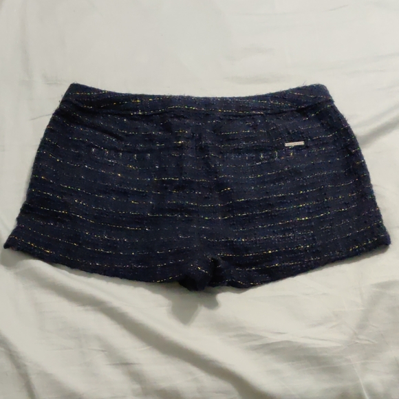 Navy blue shorts with gold srtip linings - Picture 2 of 4